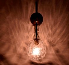 Bell Clear Glass Wall Lamp