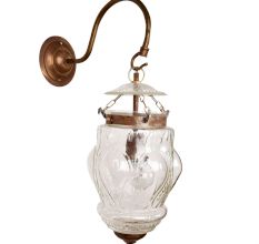 Cut Glass Pineapple Wall Lamp