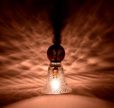 Clear Bell Shaped Wall Lamp
