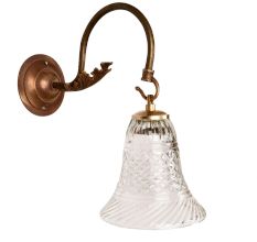 Clear Bell Shaped Wall Lamp