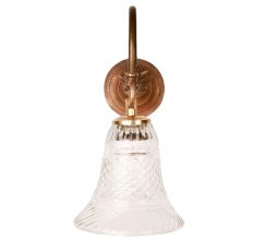 Clear Bell Shaped Wall Lamp