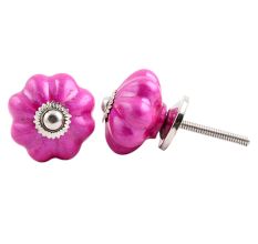 Neon Pink Melon Dresser Knob