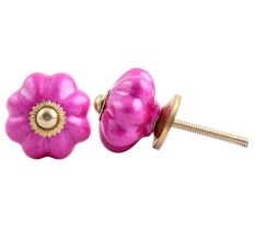 Neon Pink Melon Dresser Knob
