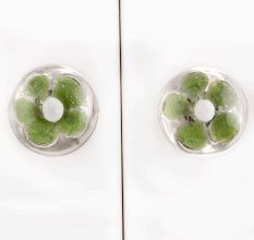 forest Green Flower Knob