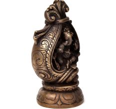 Handcrafted Bronze Ganesha Shell Statue