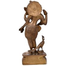 Hindu Goddess Saraswati Brass Statue
