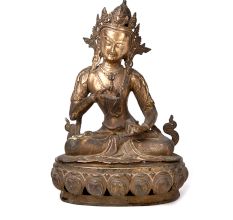 Rare Tibetan Bronze Buddha Figurine