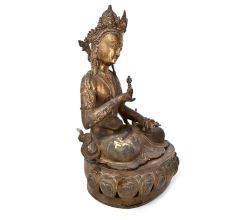 Rare Tibetan Bronze Buddha Figurine