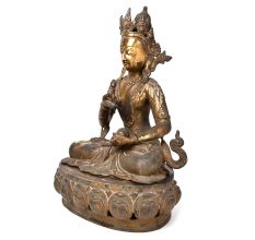 Rare Tibetan Bronze Buddha Figurine