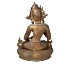 Rare Tibetan Bronze Buddha Figurine