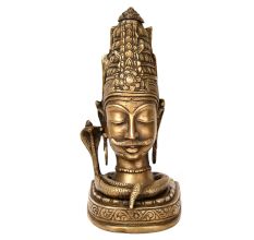 Bronze Lord Muniswaran God Shiva Head Statue