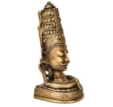 Bronze Lord Muniswaran God Shiva Head Statue