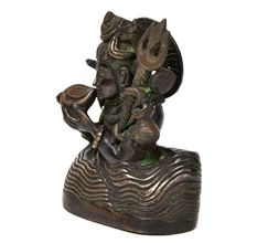 Rare Bronze Neelkanth Shiva Statue
