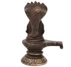 Bronze Statue Shiva Enshrined As Linga