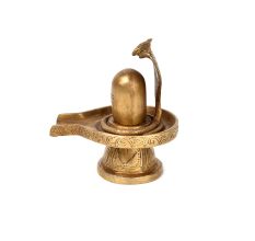 Shiva Linga with Five Hooded Snake