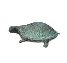 Bronze Alloy Metal Turtle Figurine
