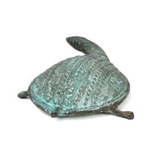 Bronze Alloy Metal Turtle Figurine