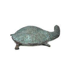 Bronze Alloy Metal Turtle Figurine