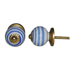 Blue Swirl Knob, Small