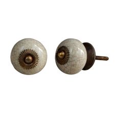 Round Crackle Ceramic Drawer Knob Online