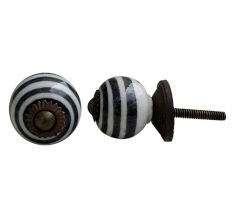 Black Swirl Knob Small