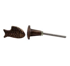 Antique Fahaka Pufferfish Metal Knobs