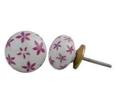 White Tiny Flower Knob (1)