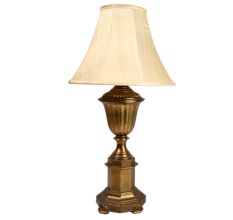 Decorative Urn Mixed Metal Table Lamp