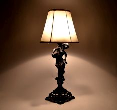 Beautiful Metal Lady StatueÂ Table Lamp