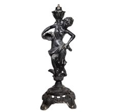 Beautiful Metal Lady StatueÂ Table Lamp
