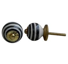 Black Swirl Knob Small