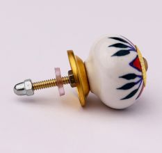 Red Flower Ceramic Dresser Knob Online