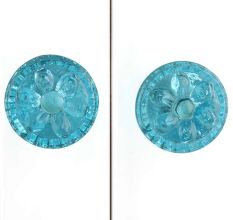 Turquoise Power Drum Glass Drawer Knob Online