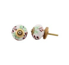 Green Leaf Ceramic Drawer Knob Online