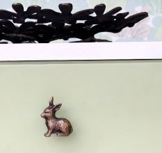 Antique Rabbit Metal Drawer Knobs