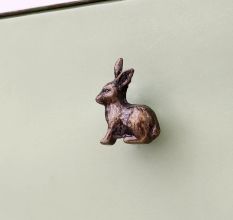 Antique Rabbit Metal Drawer Knobs