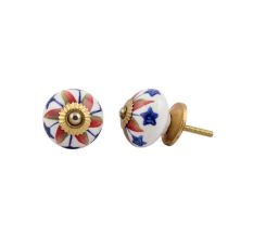 Red Star Ceramic Drawer Knob Online