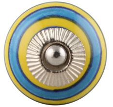 Sky Blue Yellow Knob