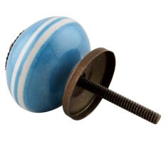 Sky Blue White Knob