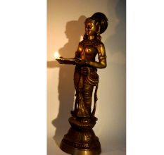Paavai Vilakku Bronze Lamp