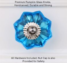 Blue Flower Knob, Big