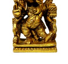 Brass Ganesha (Ht-4.1 Inches)
