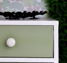 White Heart Ceramic Cabinet Knob