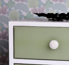 White Heart Ceramic Cabinet Knob