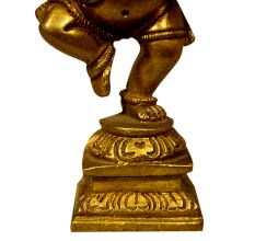 Brass Ganesha (Ht-4.25 Inches)