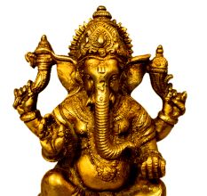 Brass Ganesha (Ht-4.75 Inches)
