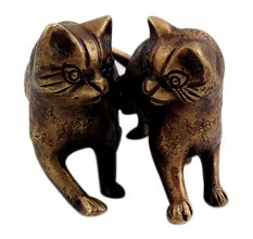 Bronze Tiger Cubs Together Statues