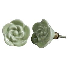 Green Rose Knob