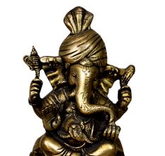 Brass Ganesha (Ht-6 Inches)