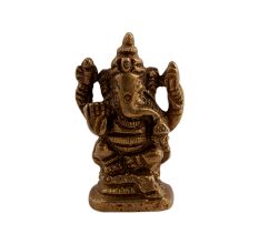 Seated God Ganesh Bronze Statue